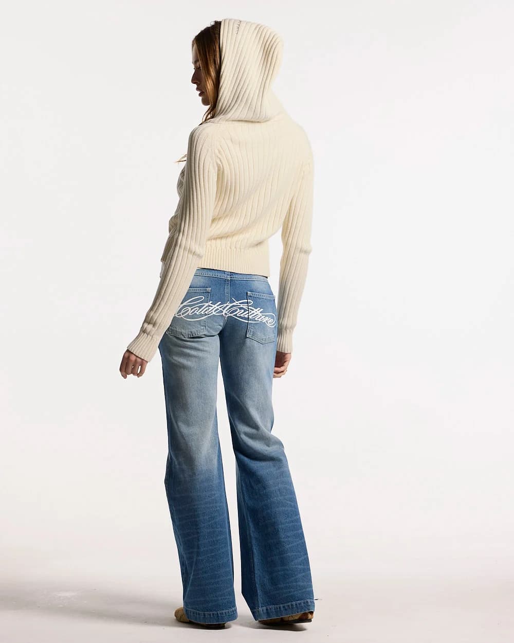 TRACK HOOD ZIP KNIT OFF-WHITE 6