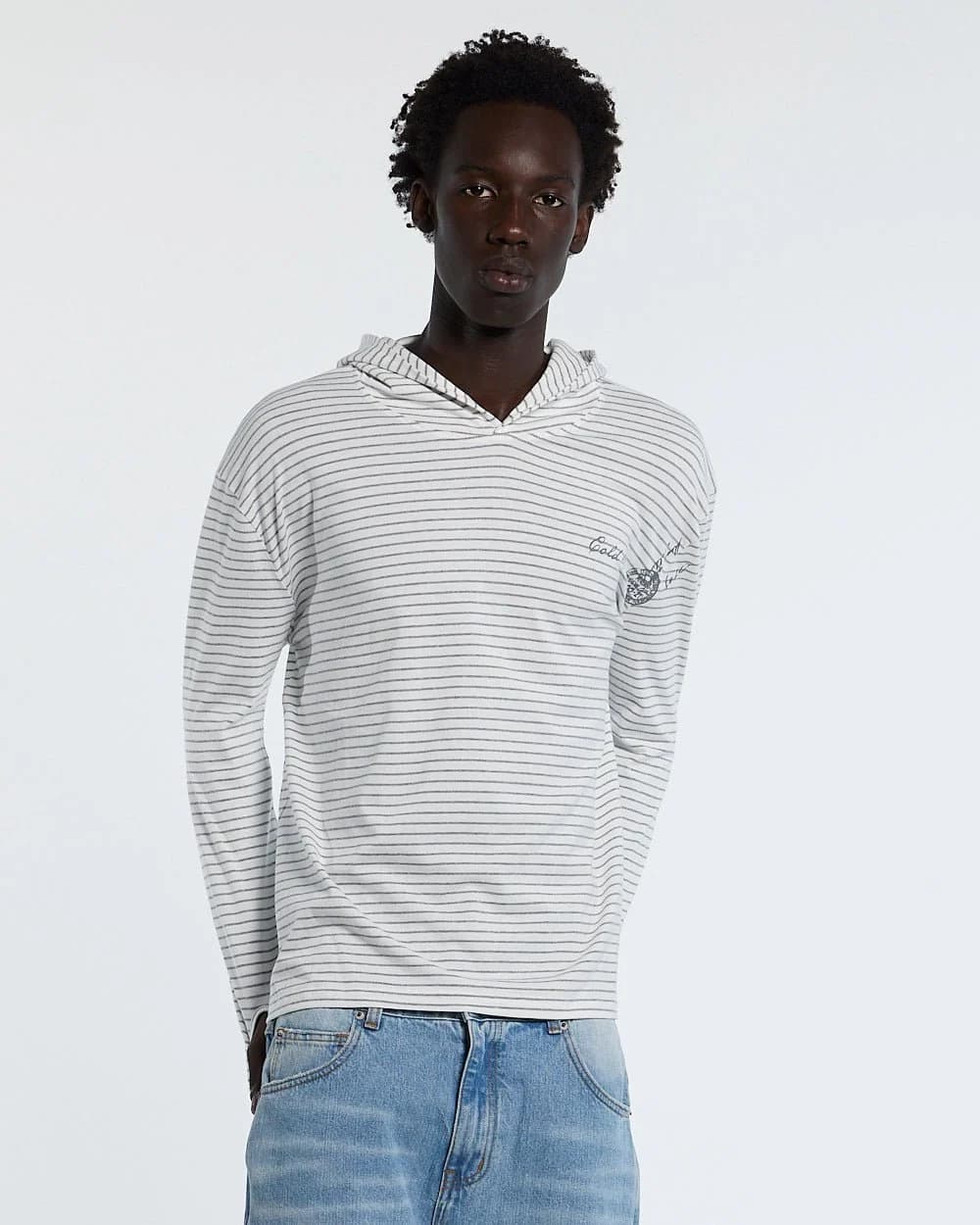 POSTAL HOODED LONGSLEEVE WHITE by COLD CULTURE