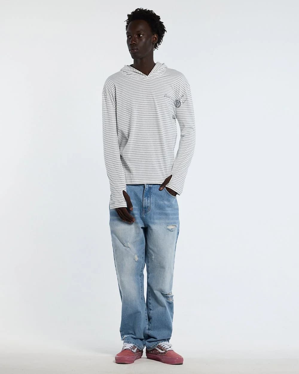 POSTAL HOODED LONGSLEEVE WHITE 5