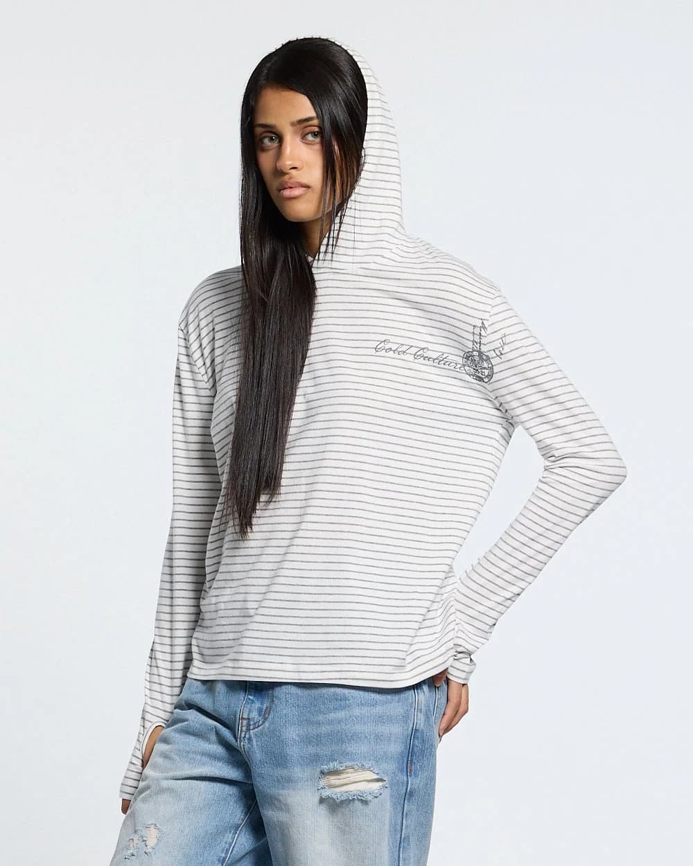 POSTAL HOODED LONGSLEEVE WHITE 7