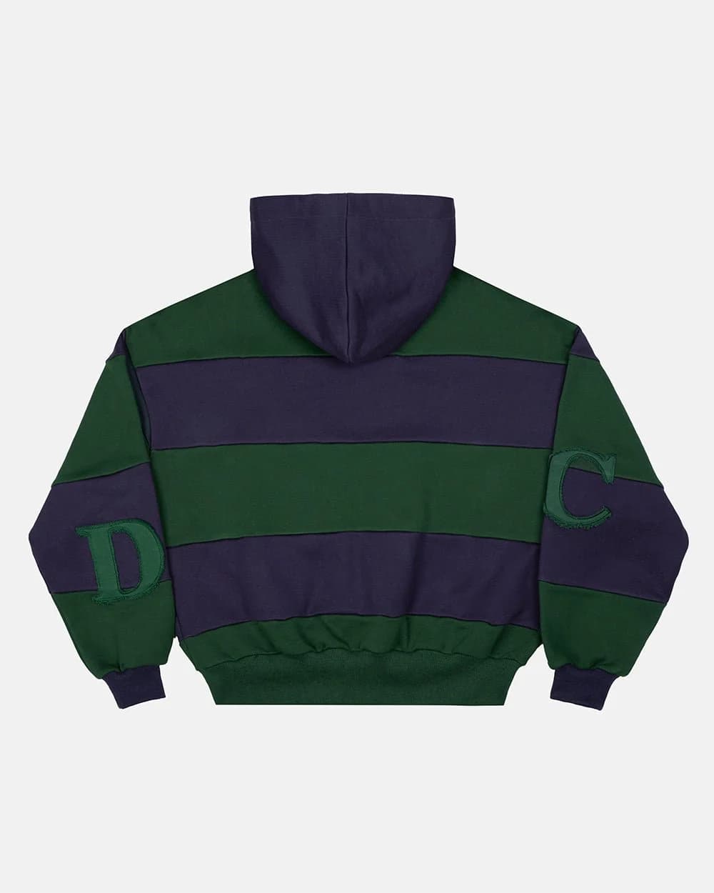 PUZZLE ZIP HOODIE GREEN & NAVY 3