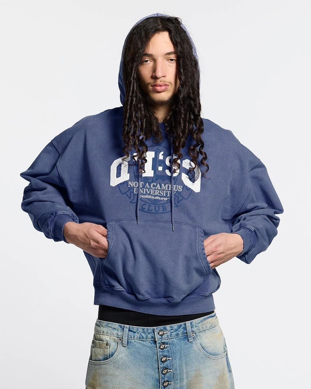 FIFTY - FIVE REASON HOODIE BLUE by COLD CULTURE
