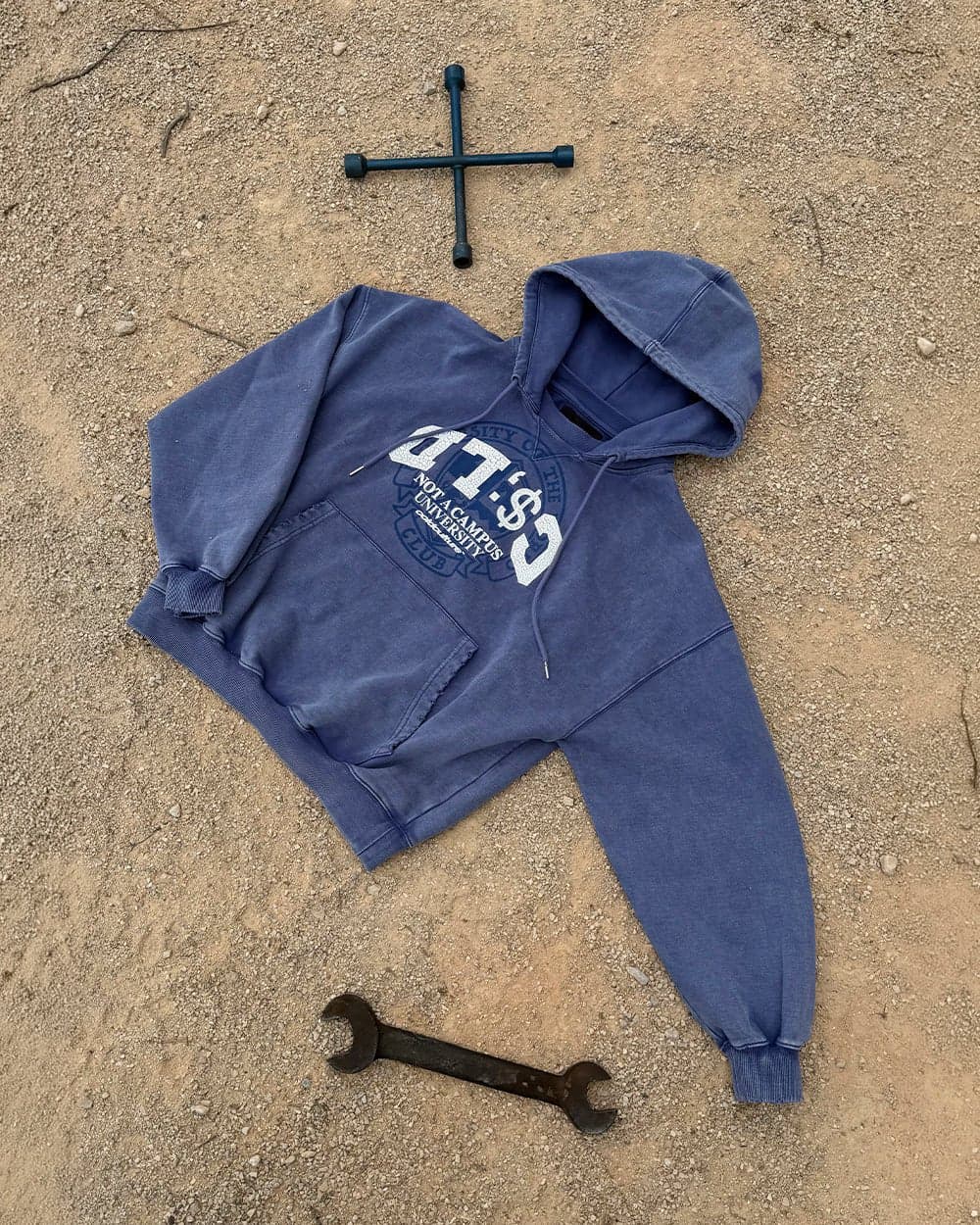 FIFTY - FIVE REASON HOODIE BLUE 13