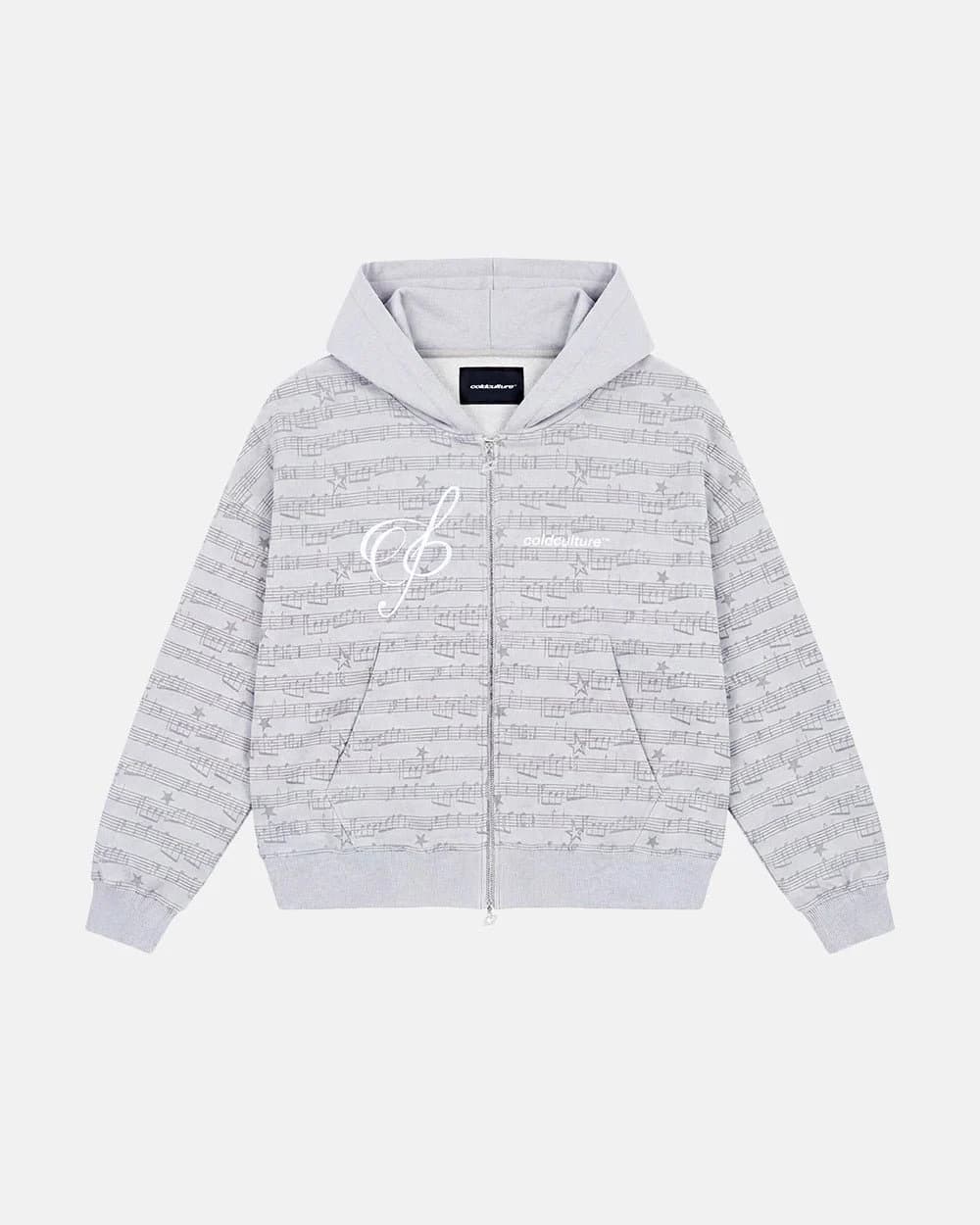 BEAT IT ZIP HOODIE GREY by COLD CULTURE