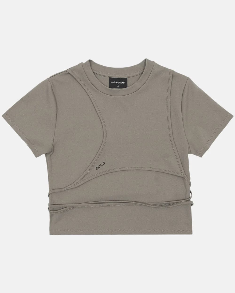 DECONSTRUCTED TEE QUARTZ GREY by COLD CULTURE