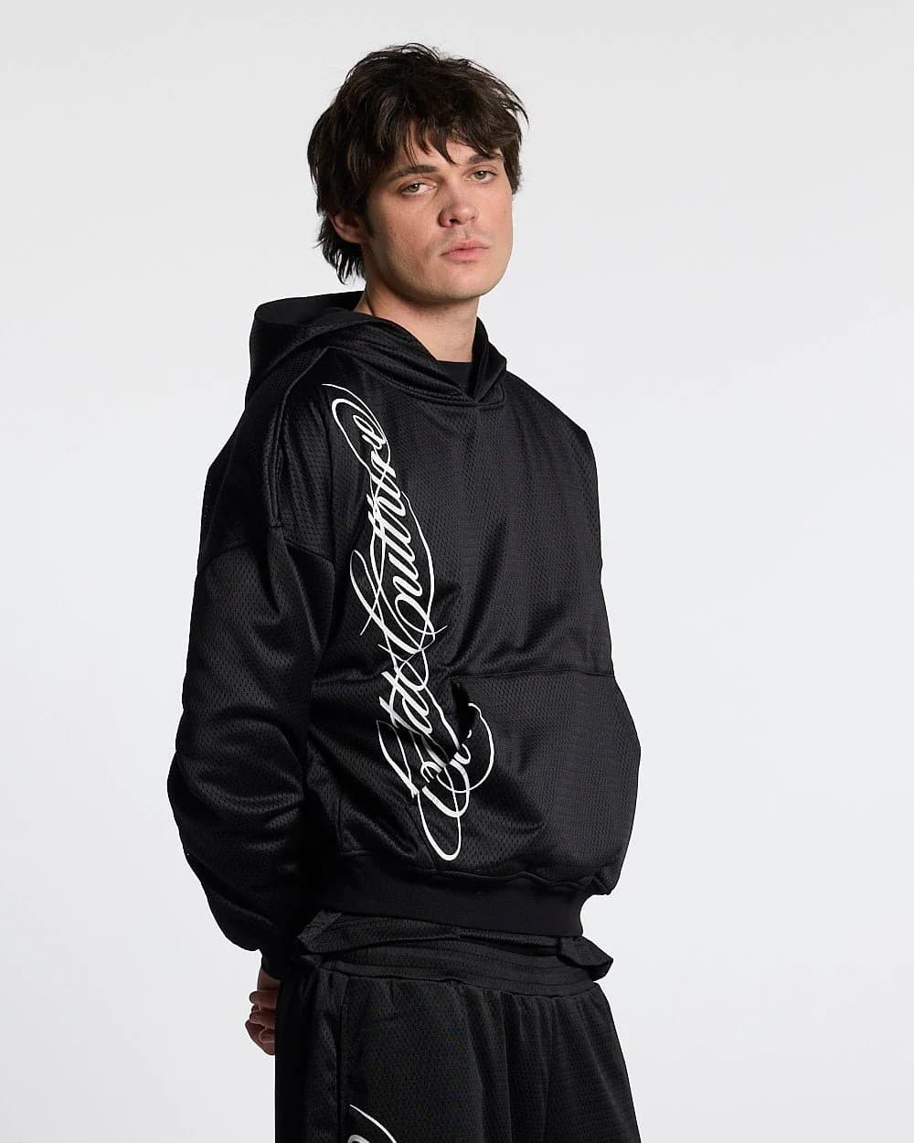 RIOT MESH HOODIE BLACK by COLD CULTURE