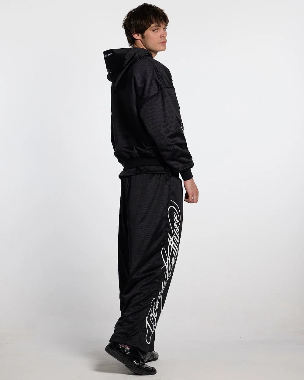 RIOT MESH HOODIE BLACK 3