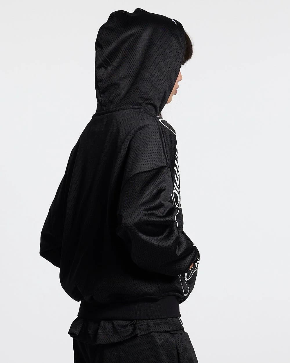 RIOT MESH HOODIE BLACK 6