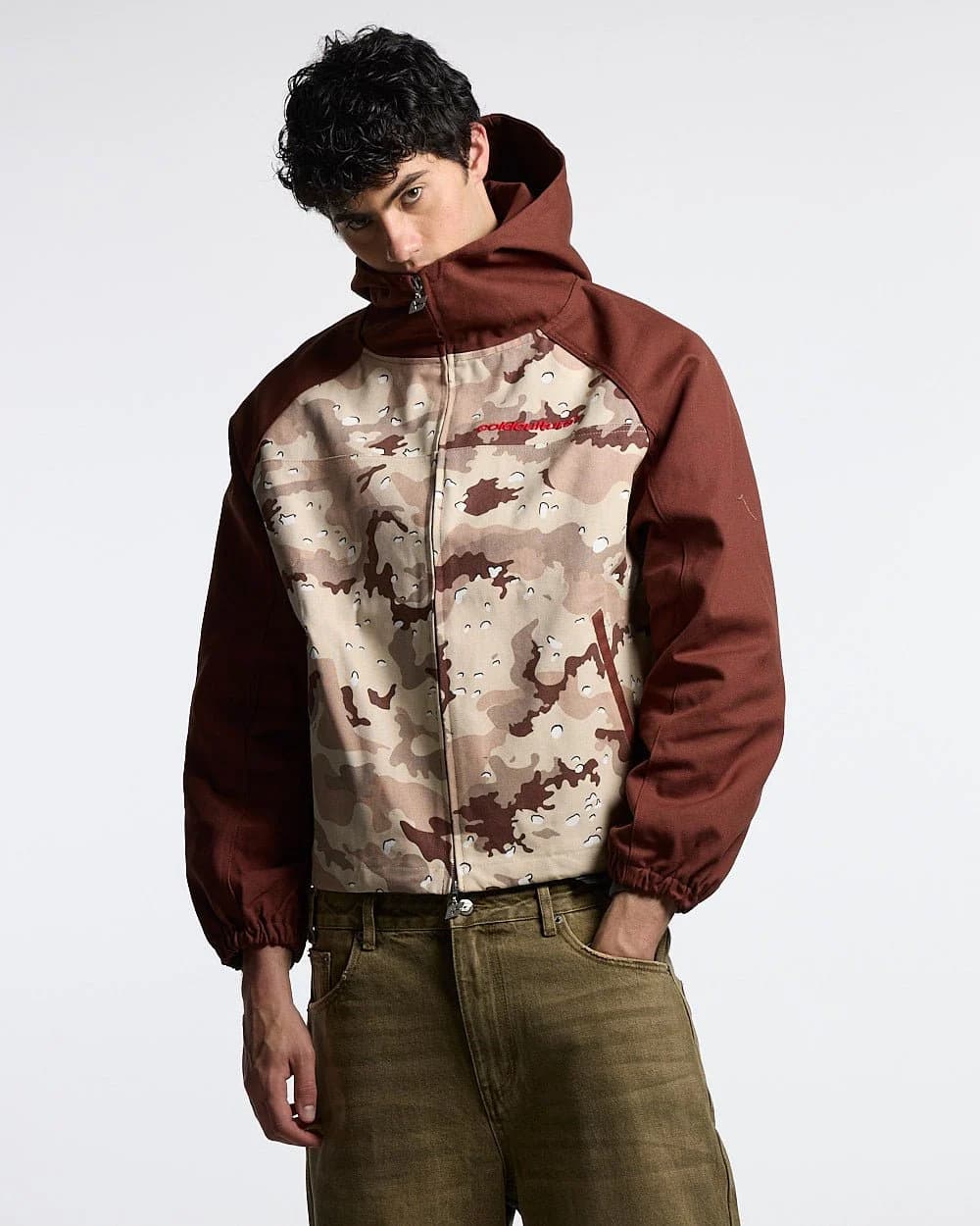 CHIPPED CAMO JACKET BROWN & CAMO 3