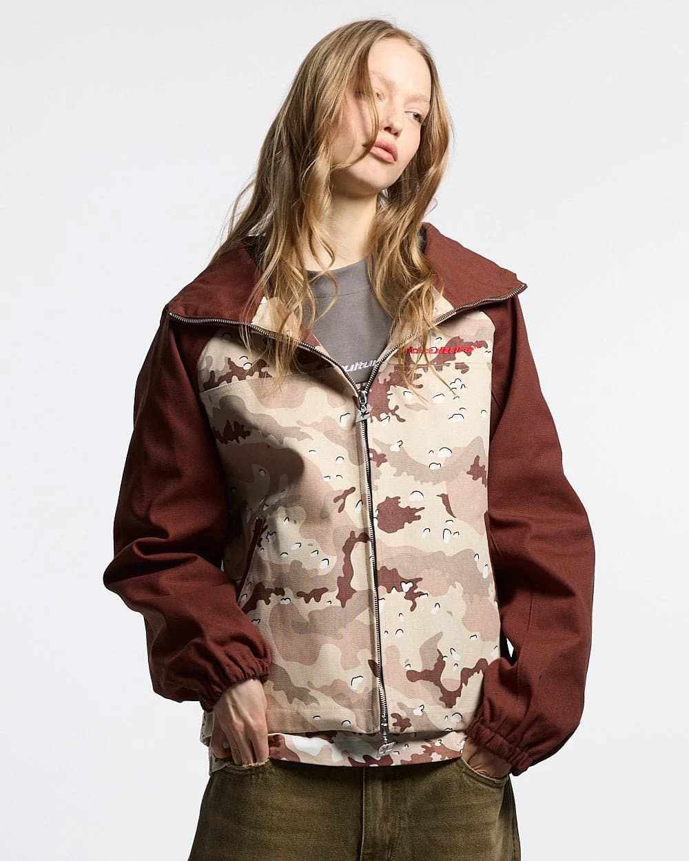 CHIPPED CAMO JACKET BROWN & CAMO 5