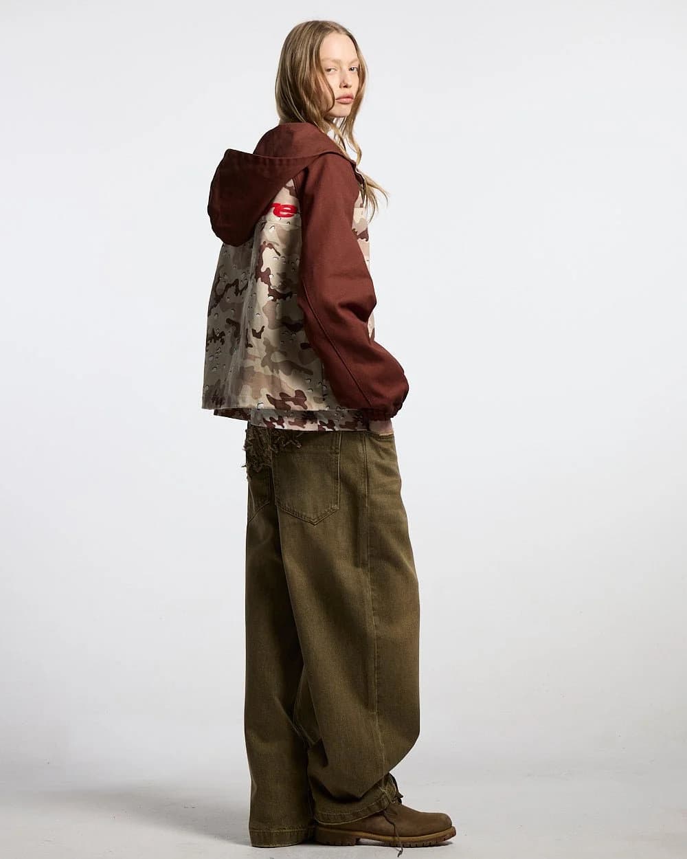 CHIPPED CAMO JACKET BROWN & CAMO 7