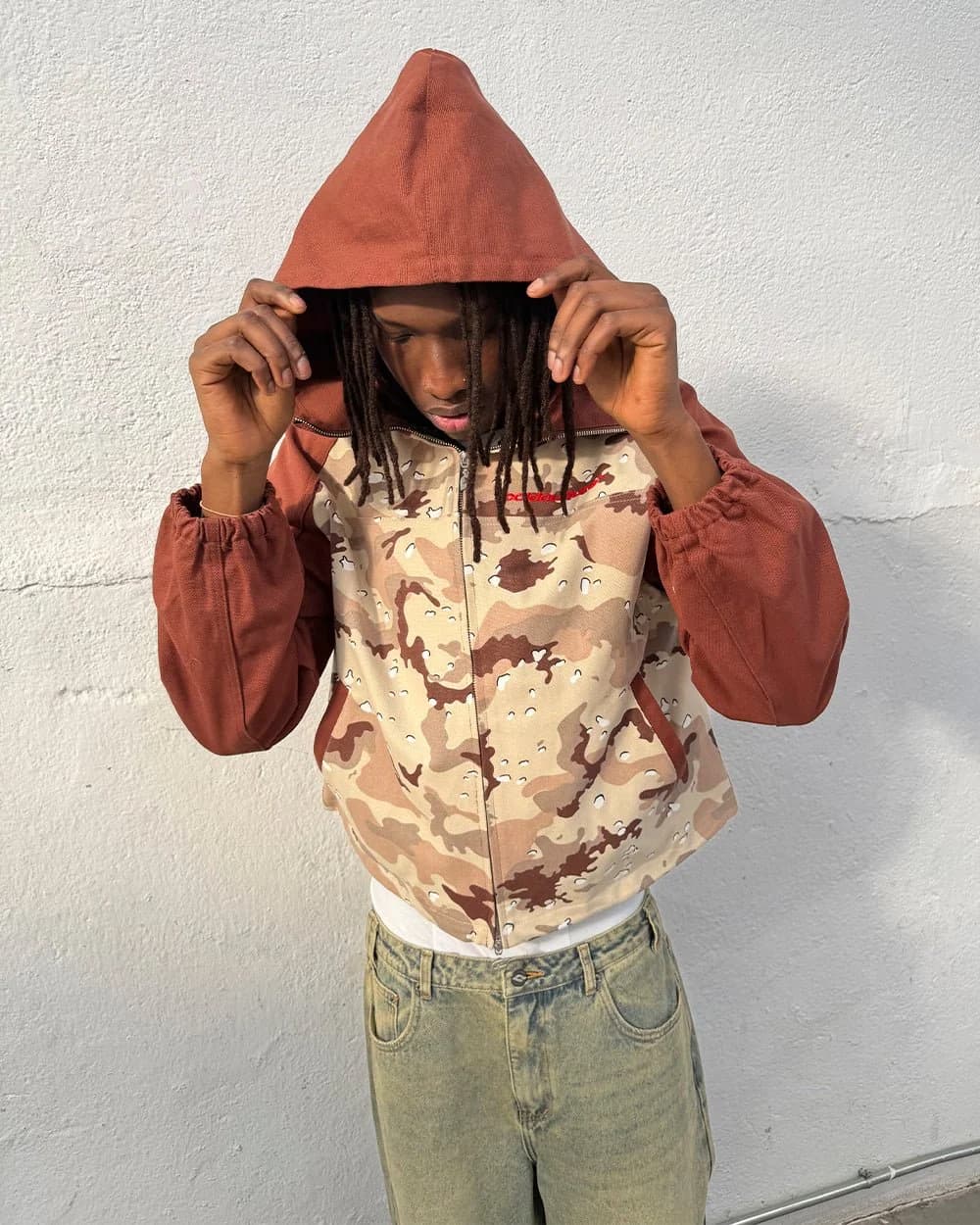 CHIPPED CAMO JACKET BROWN & CAMO 8