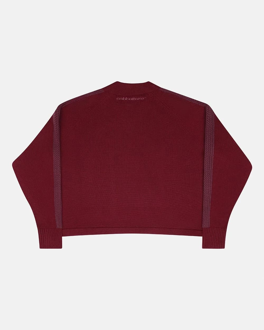 HIGHWAY QUARTER ZIP KNIT BURGUNDY 3