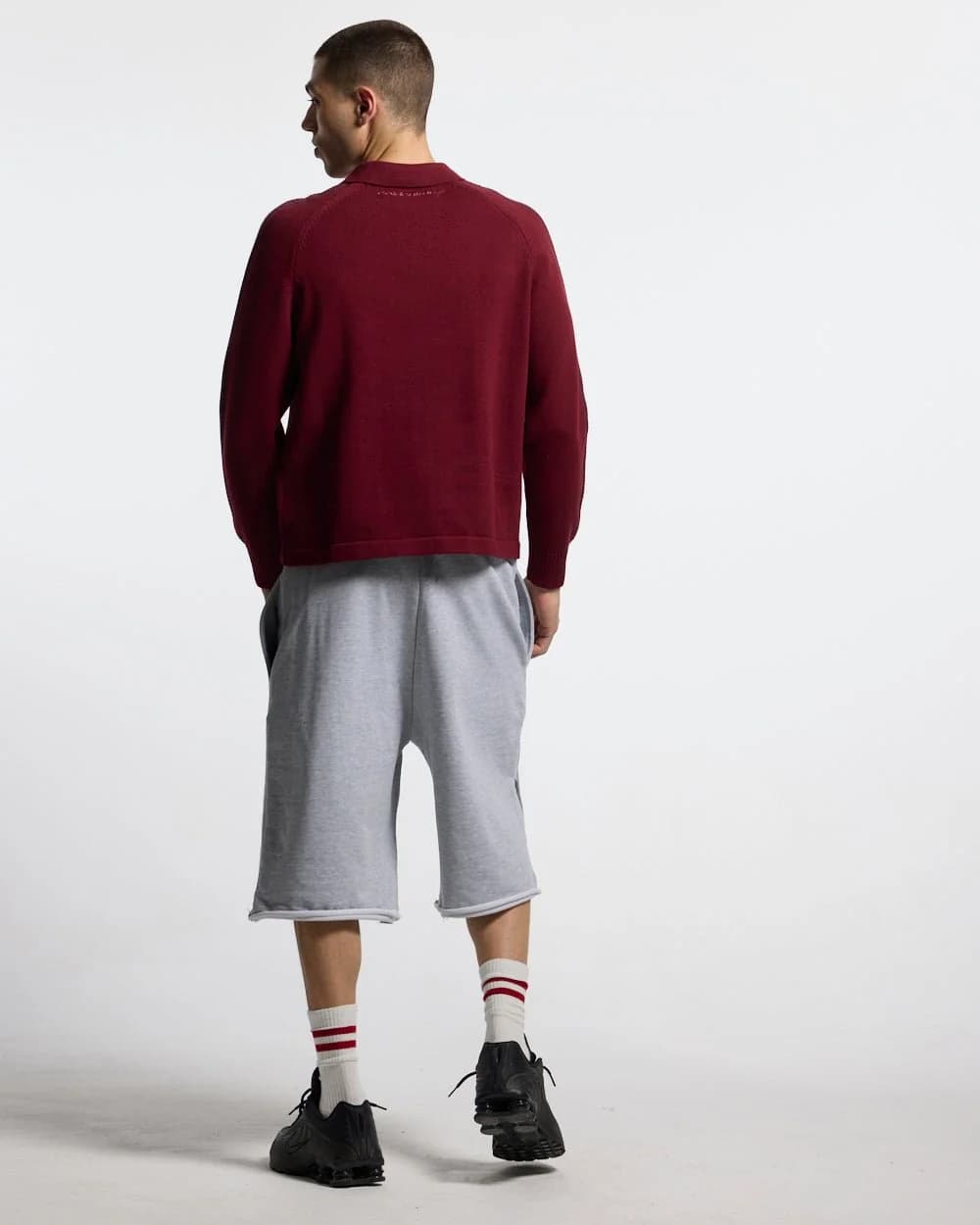 HIGHWAY QUARTER ZIP KNIT BURGUNDY 4