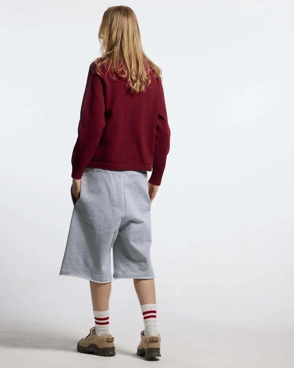 HIGHWAY QUARTER ZIP KNIT BURGUNDY 6