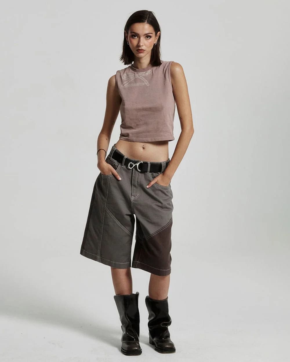 RIBBON TOP ALMOND BROWN 4