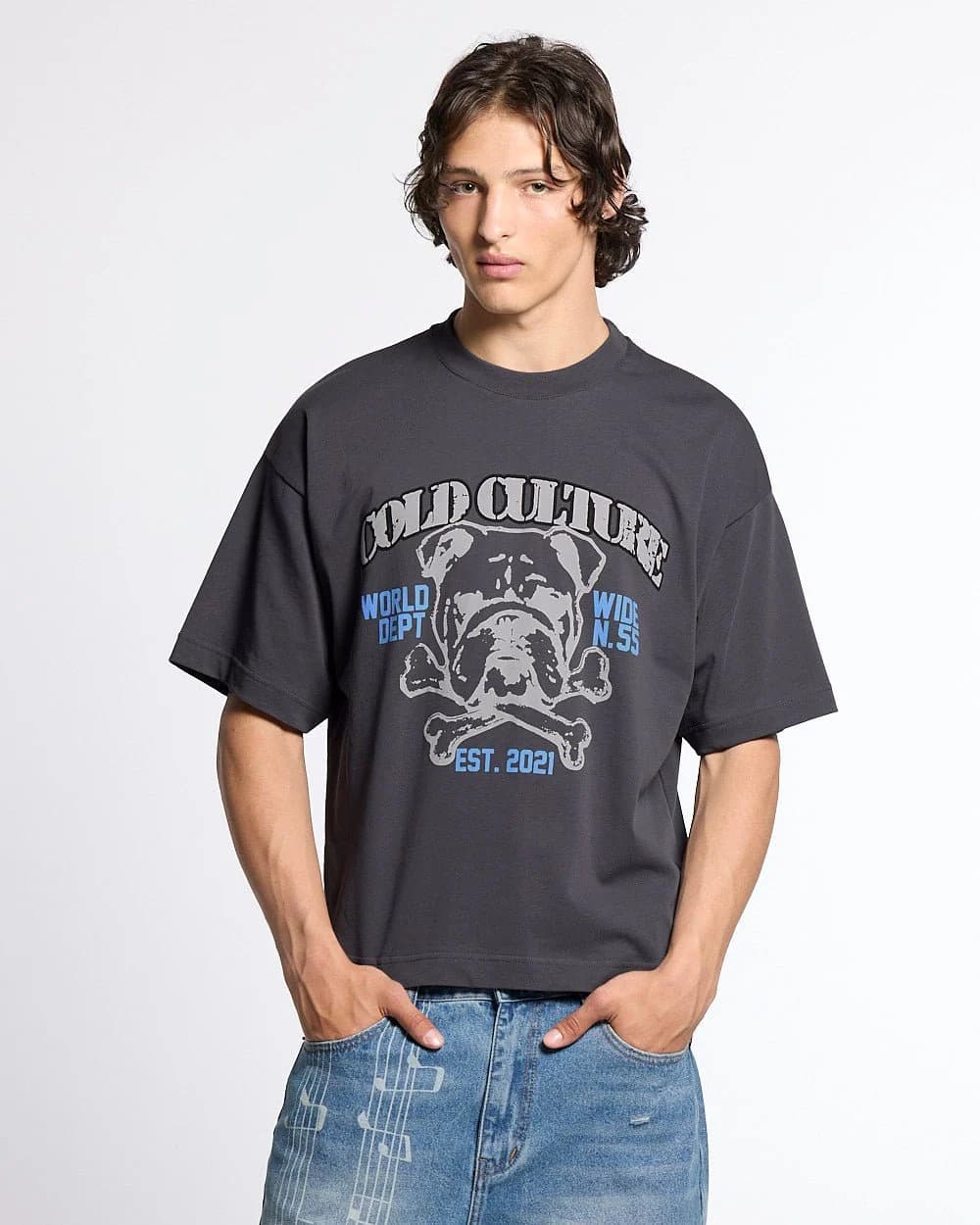 BULLDOG TEE DARK GREY 2
