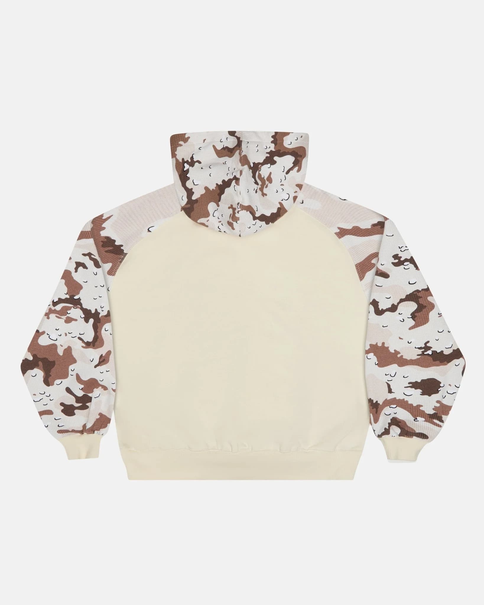 CHIPPED WAFFLE HOODIE BEIGE 3
