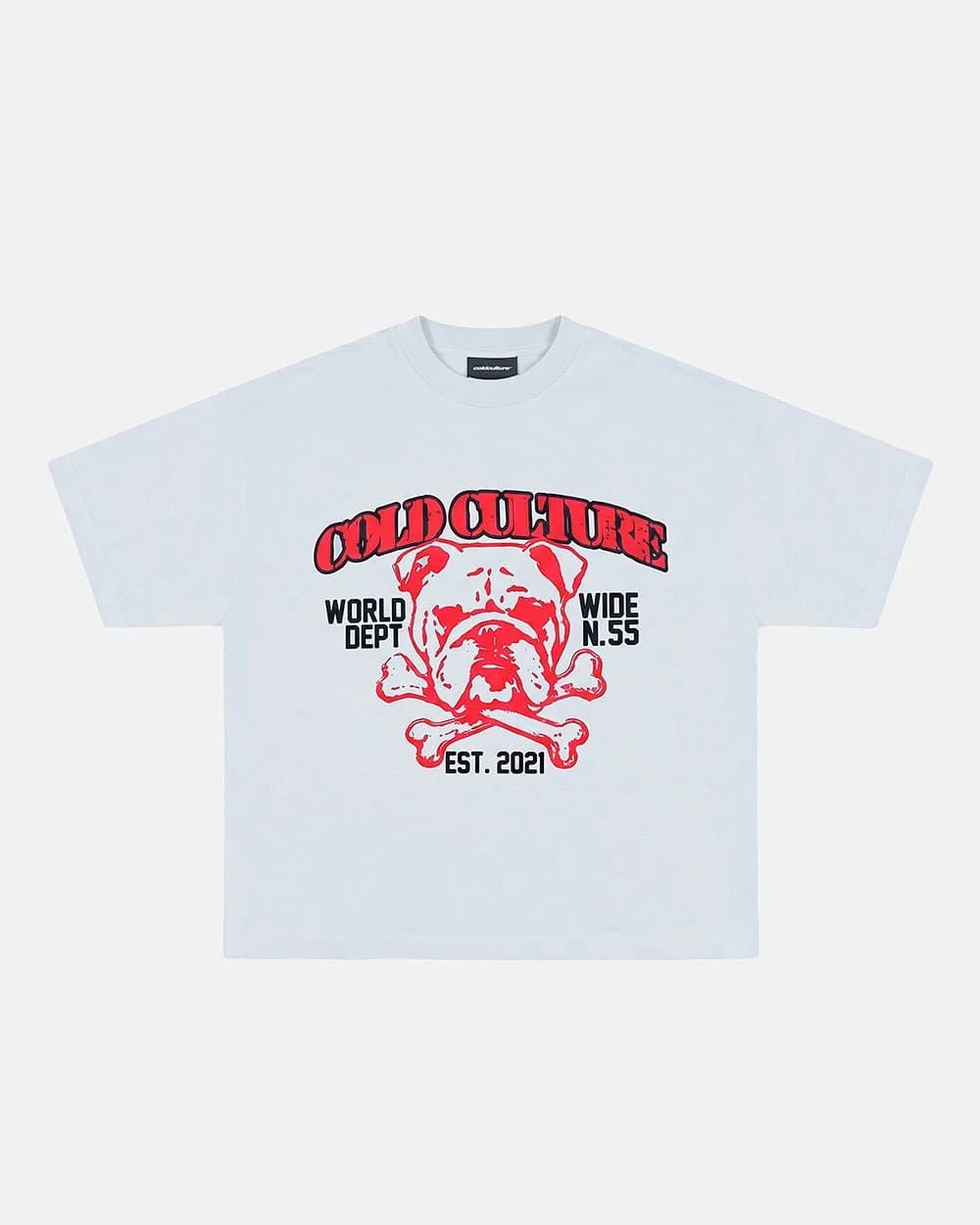 BULLDOG TEE LIGHT BLUE by COLD CULTURE