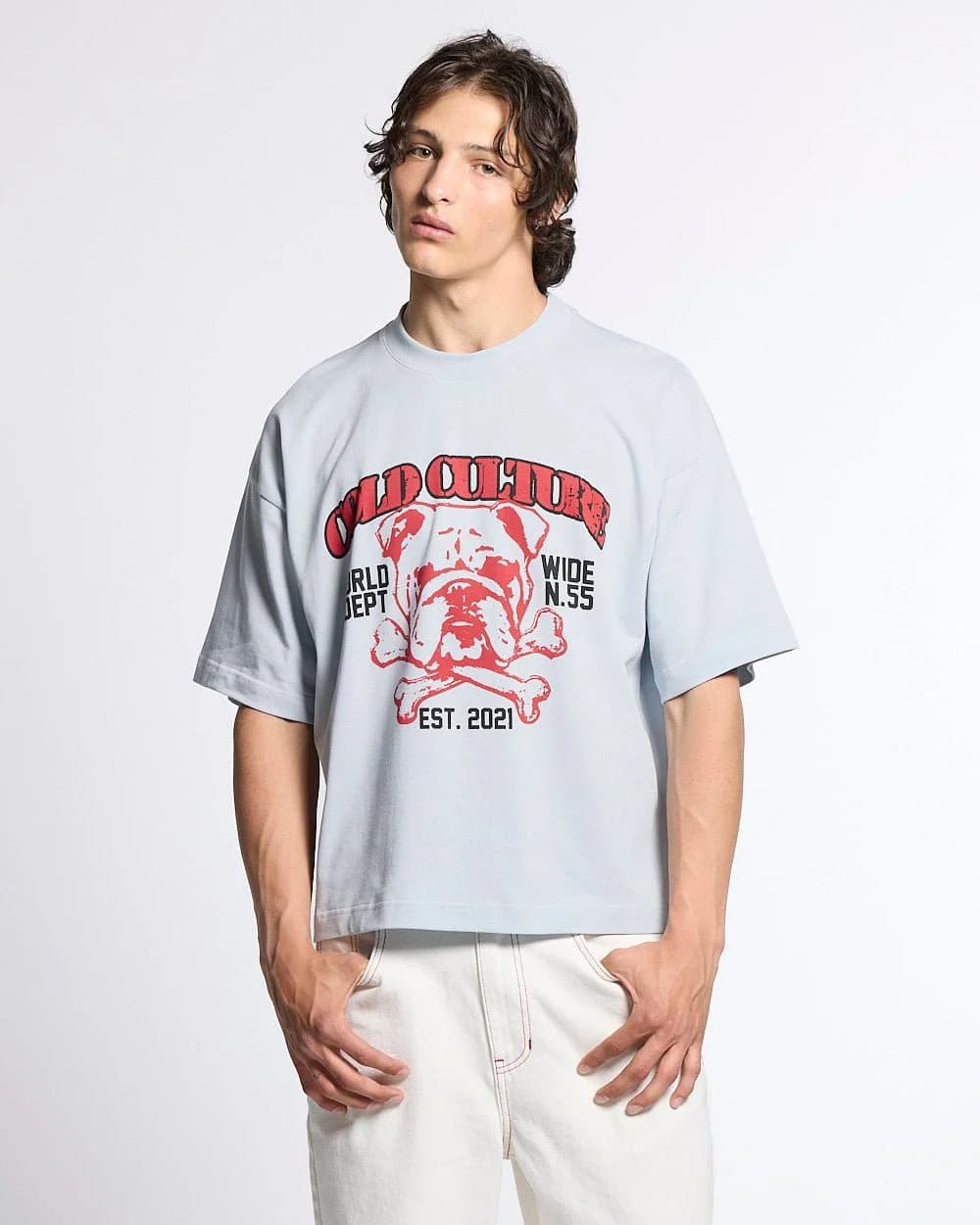 BULLDOG TEE LIGHT BLUE 2