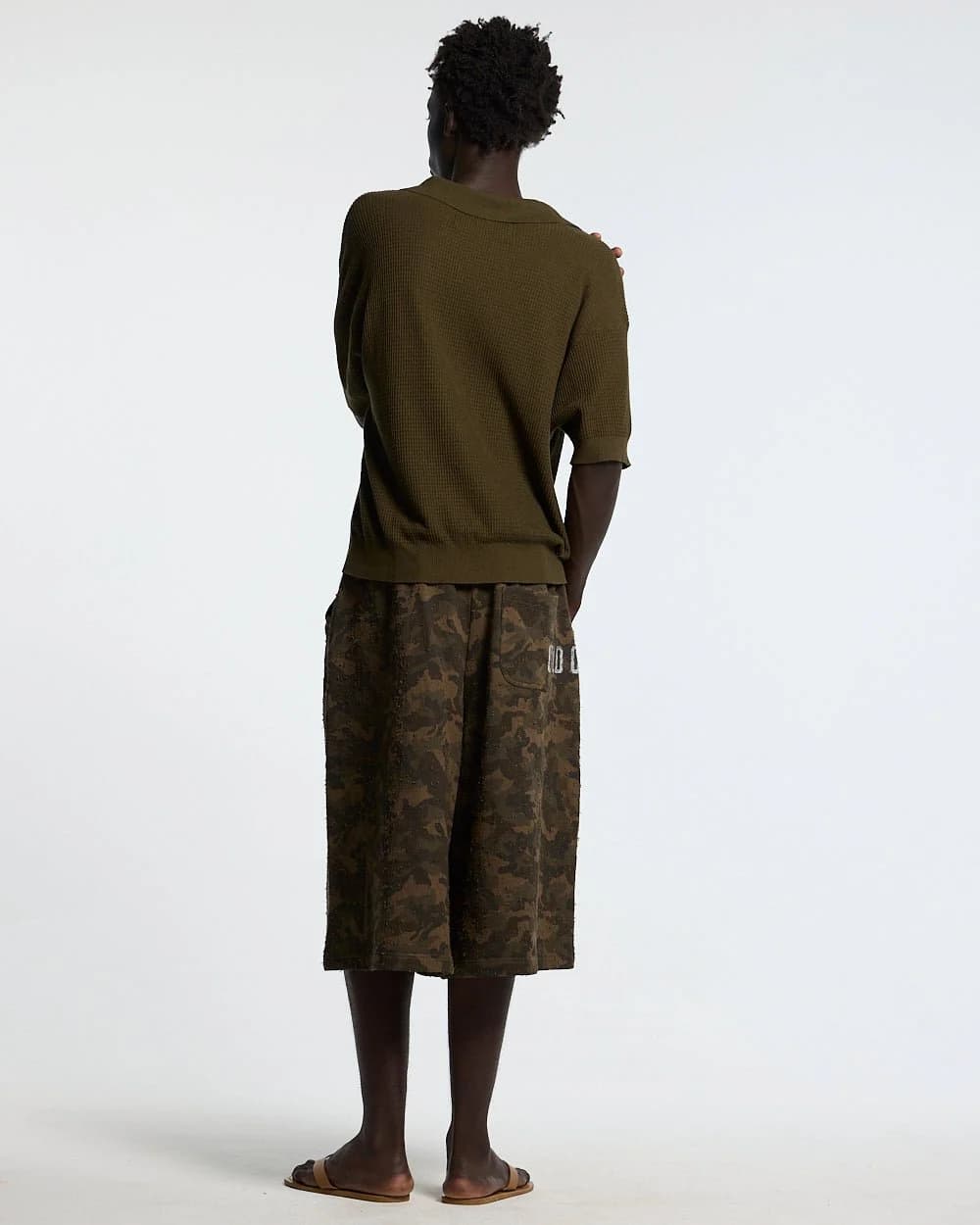 SPARROW KNIT POLO GREEN by COLD CULTURE