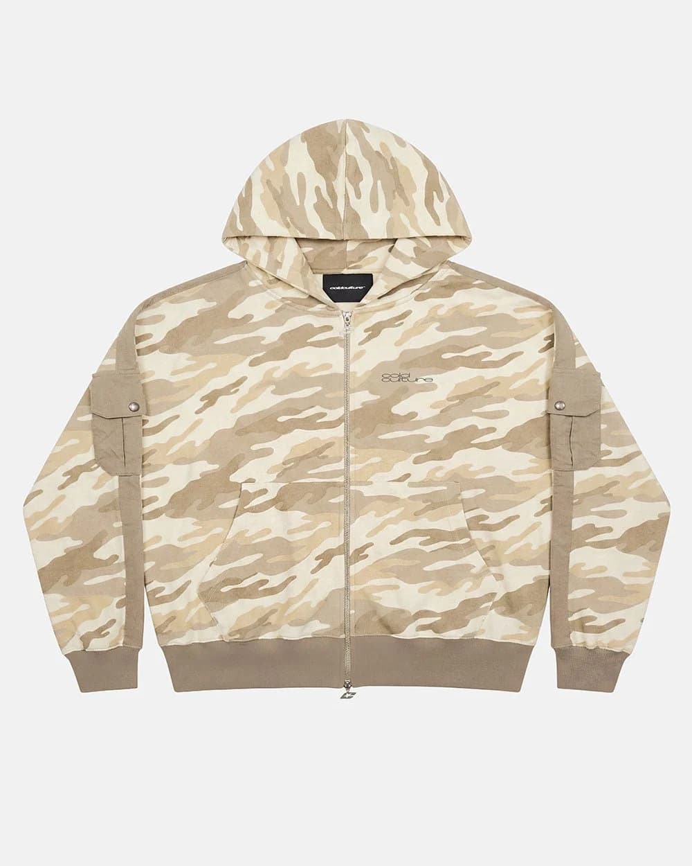 NEUTRAL FIELD ZIP HOODIE CAMO by COLD CULTURE