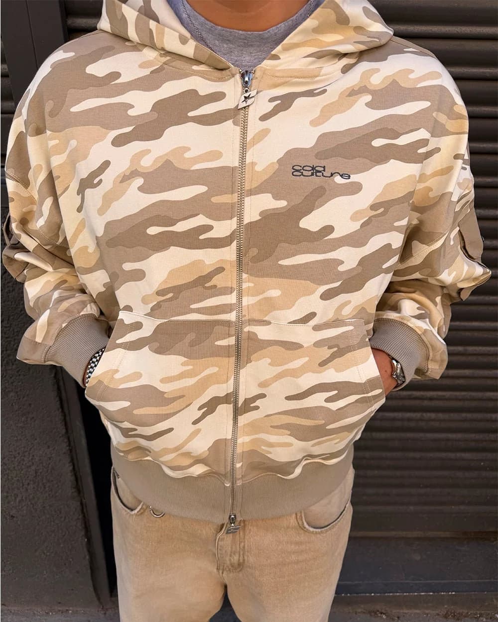 NEUTRAL FIELD ZIP HOODIE CAMO 11
