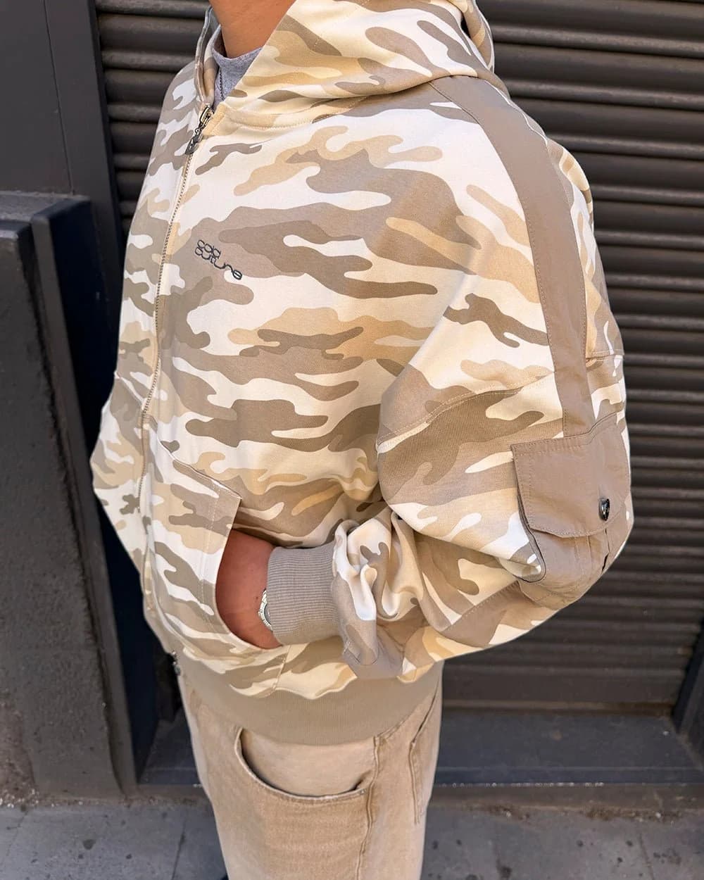 NEUTRAL FIELD ZIP HOODIE CAMO 10