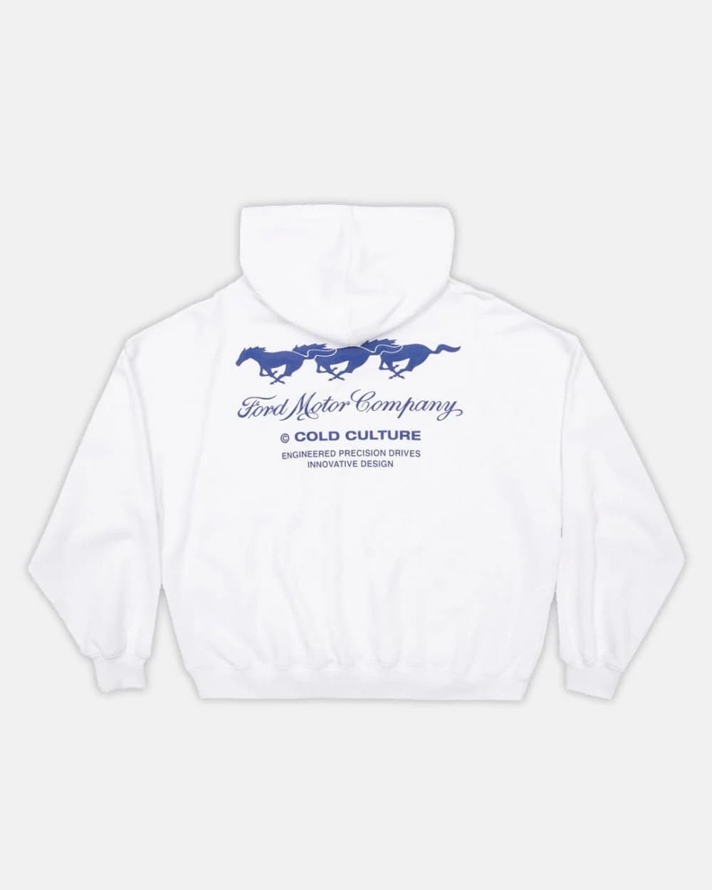 CLASH HOODIE WHITE by COLD CULTURE