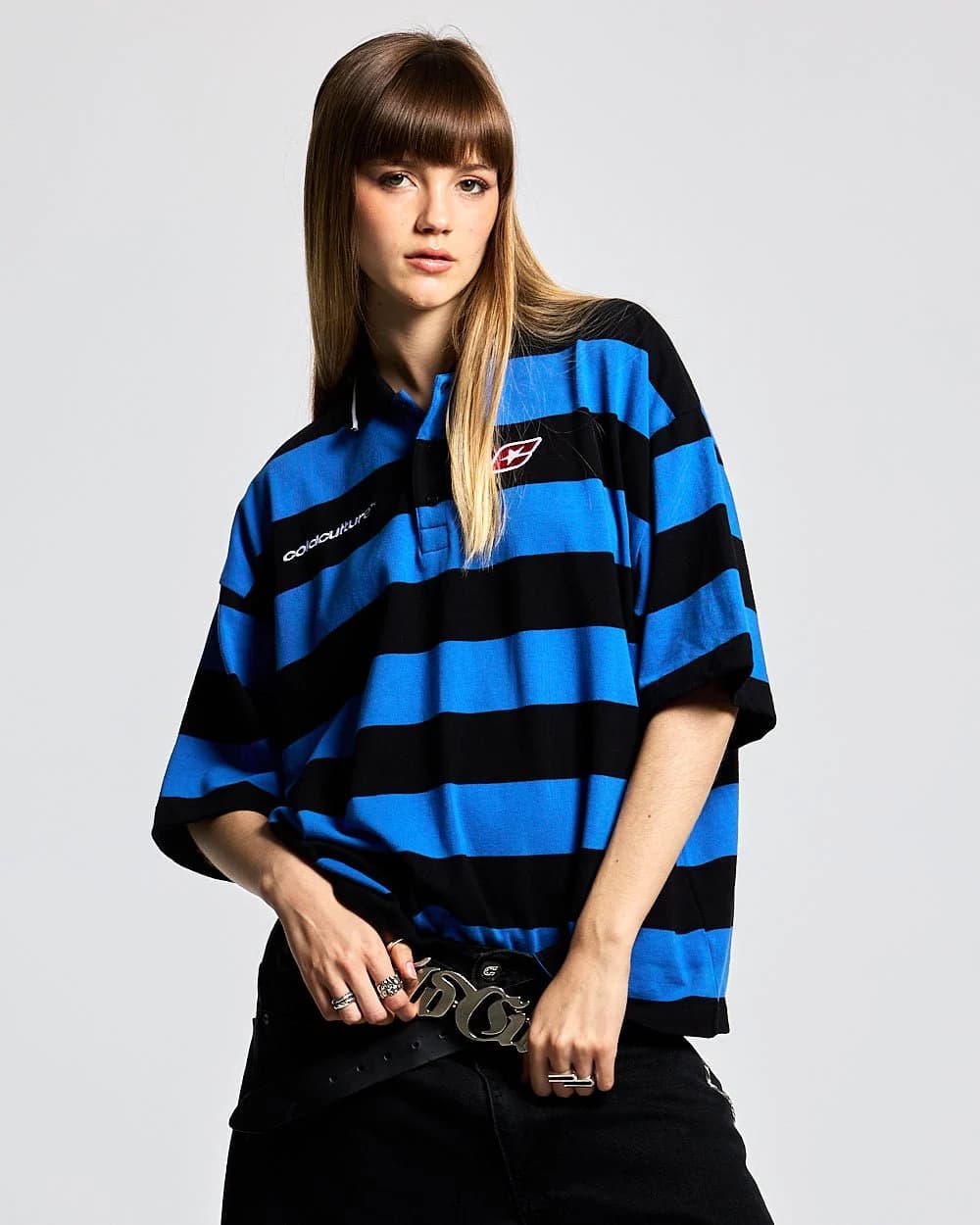 BIG STRIPES POLO T-SHIRT JASPER BLUE 5