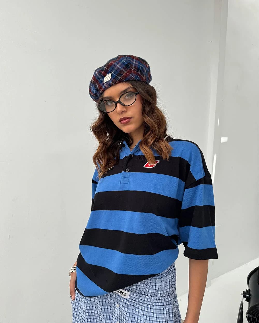 BIG STRIPES POLO T-SHIRT JASPER BLUE 7