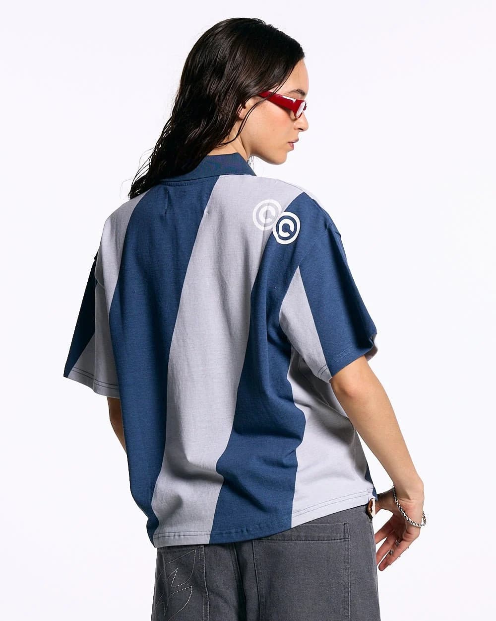 ASLANT STRIPES POLO TEE BLUE 6