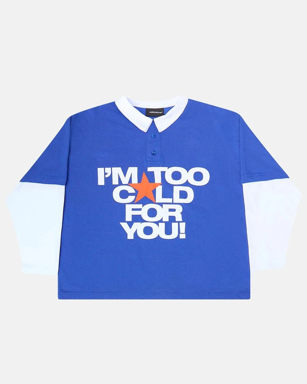 LAX LONGSLEEVE POLO INTENSE BLUE by COLD CULTURE