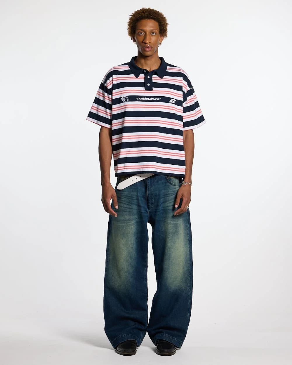 AEROSTRIPES POLO BLUE SEA/CORAL 2