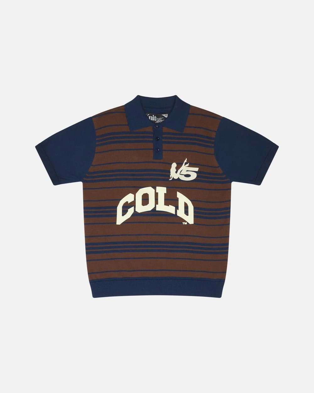 WINNERS V5 POLO BROWN AND BLUE by COLD CULTURE