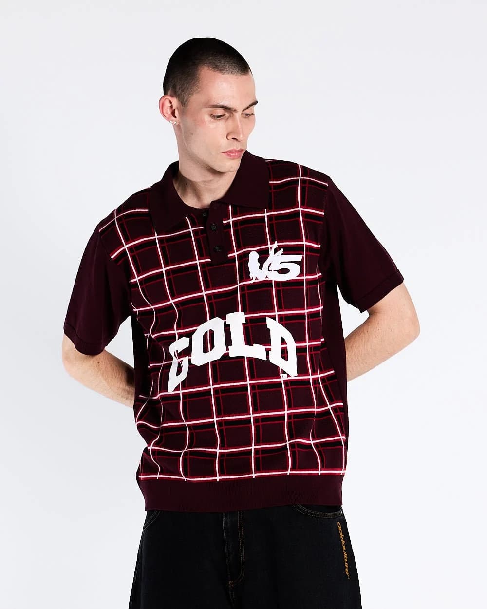 WINNERS V5 POLO RED TARTAN 2