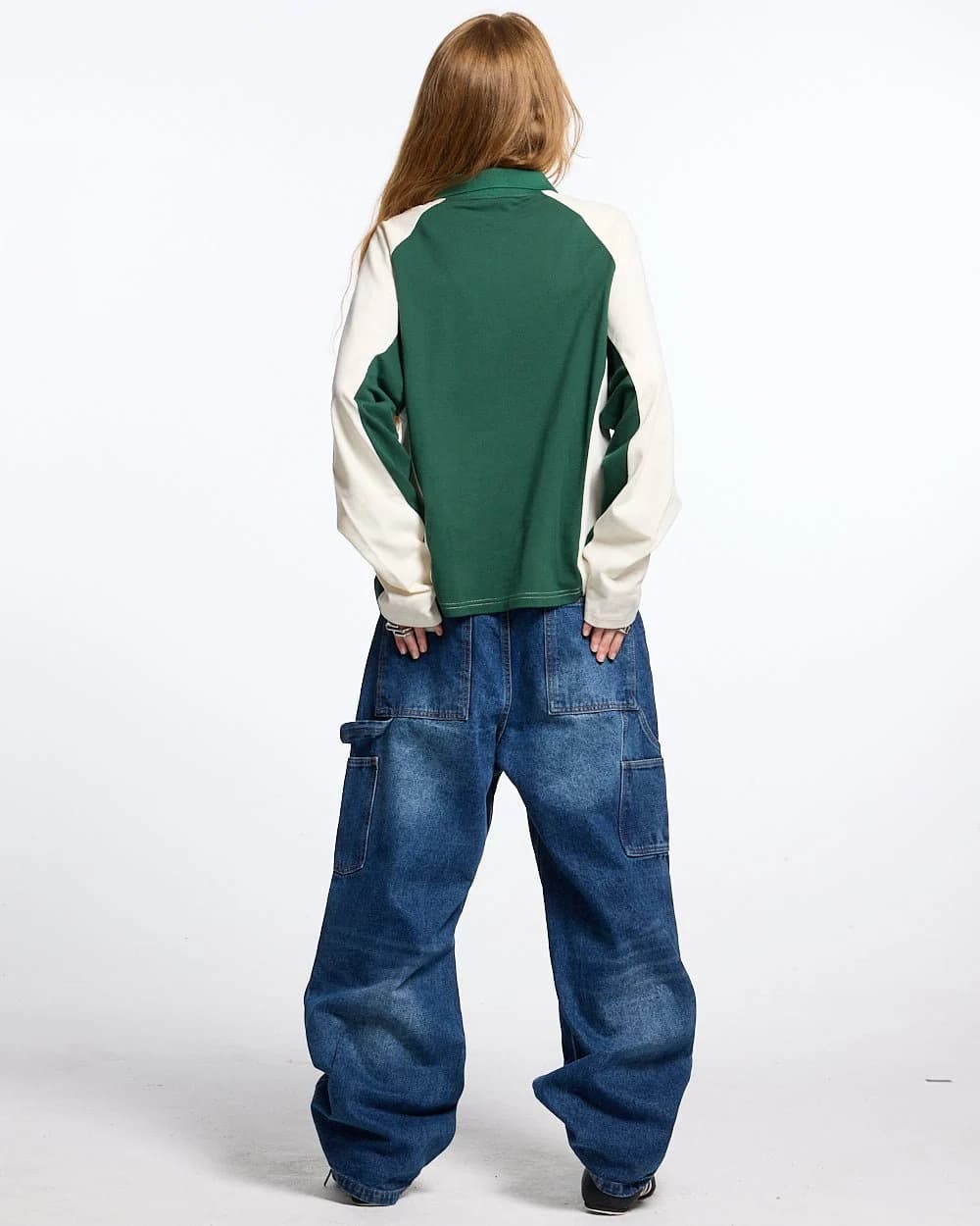 EXTREME POLO LONGSLEEVE GREEN AND BEIGE 6