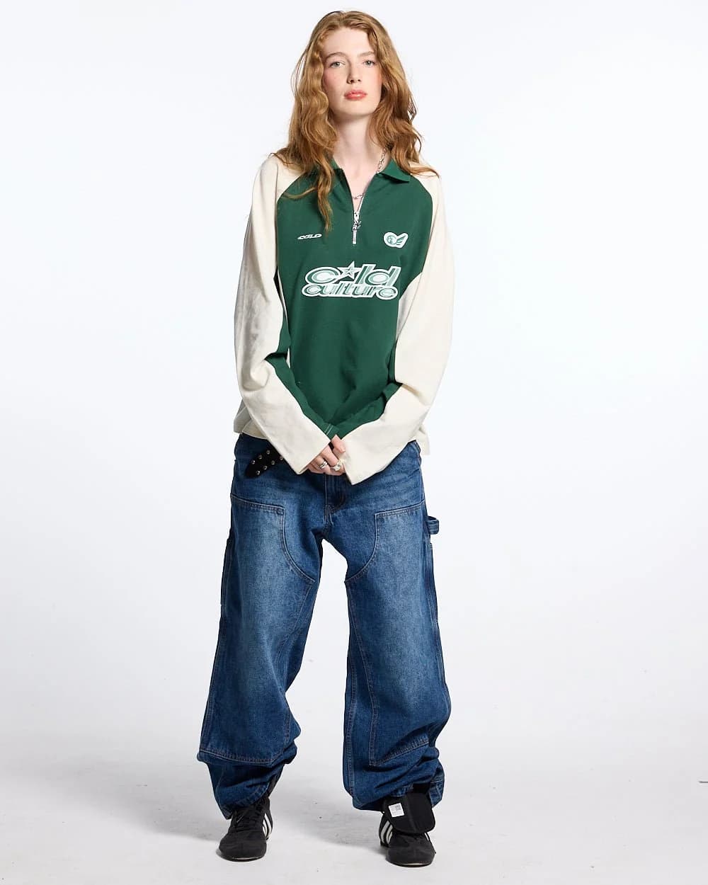 EXTREME POLO LONGSLEEVE GREEN AND BEIGE 5