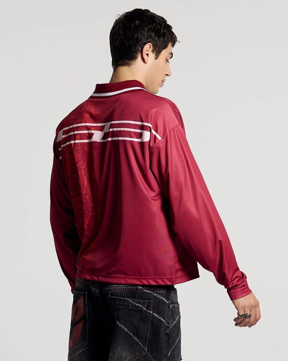 MAMBA SNAKE LONGSLEEVE POLO RED 4
