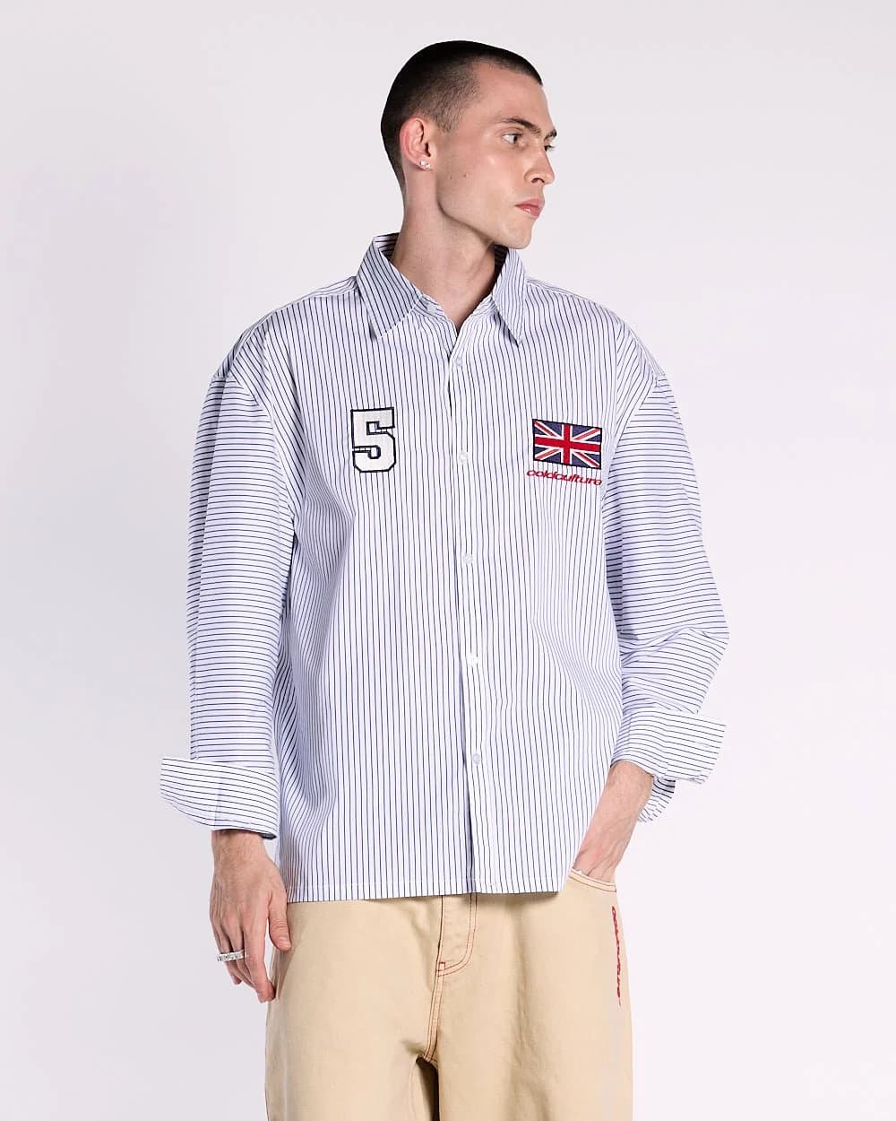 BRIGHTON SHIRT NAVY AND WHITE 2