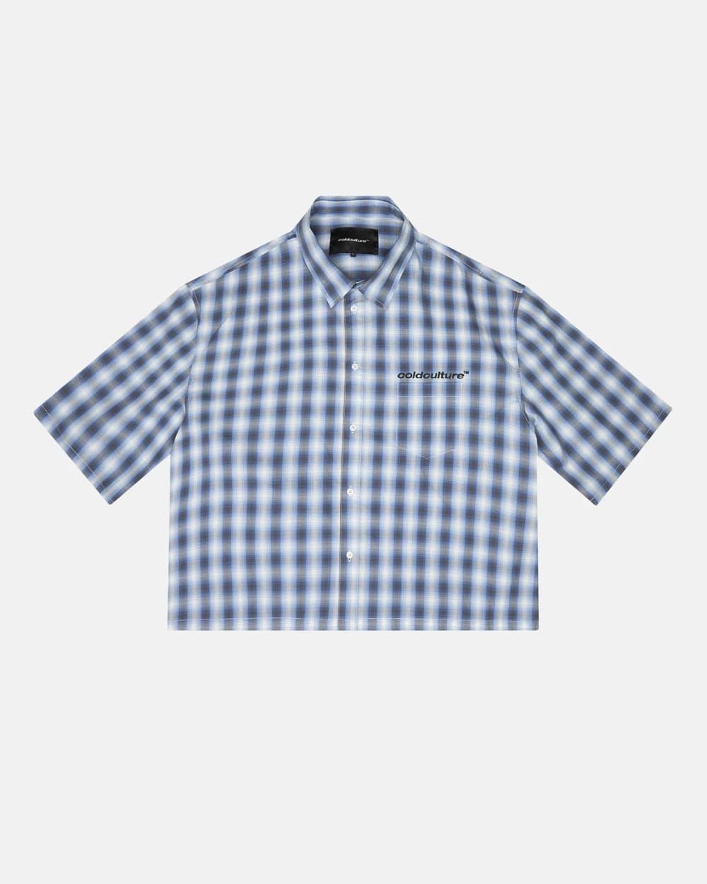 ONE POCKET SHIRT BLURRED BLUE by COLD CULTURE