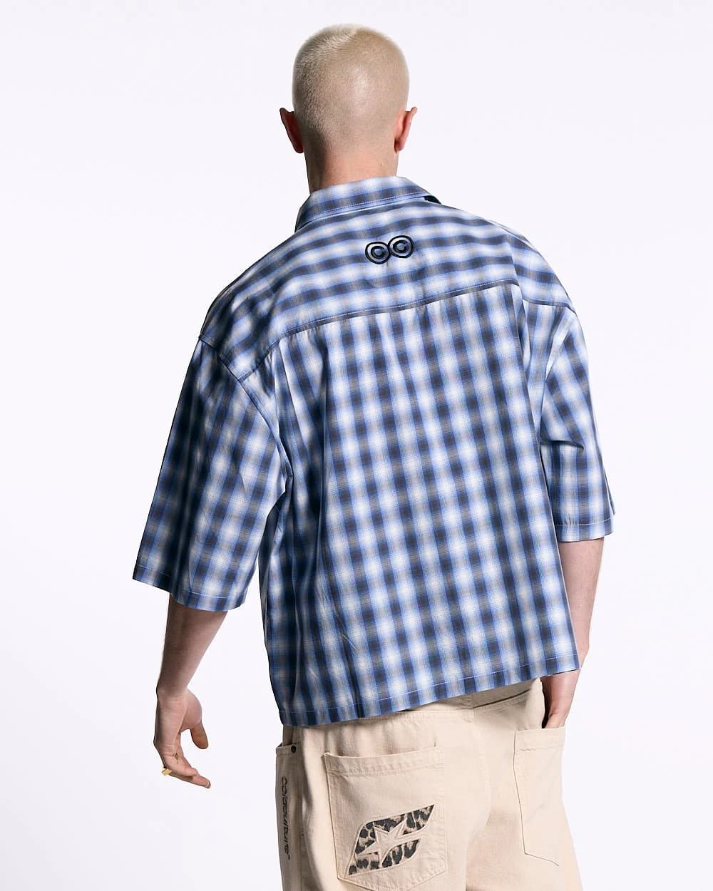 ONE POCKET SHIRT BLURRED BLUE 4