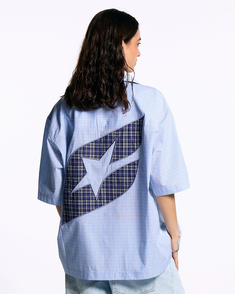 DOUBLE TARTAN SHIRT LIGHT BLUE 5