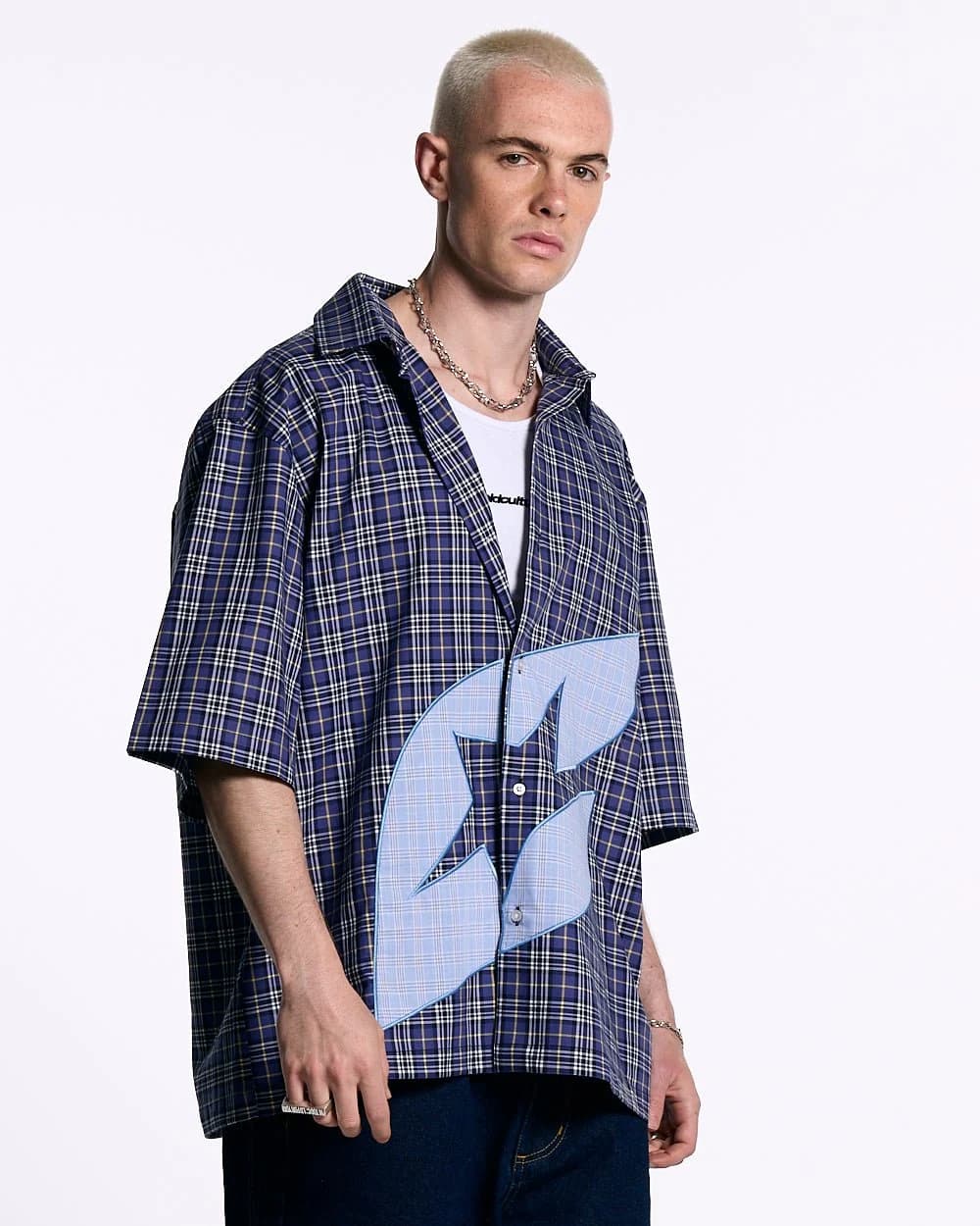 TARTAN C SHIRT DARK BLUE 2