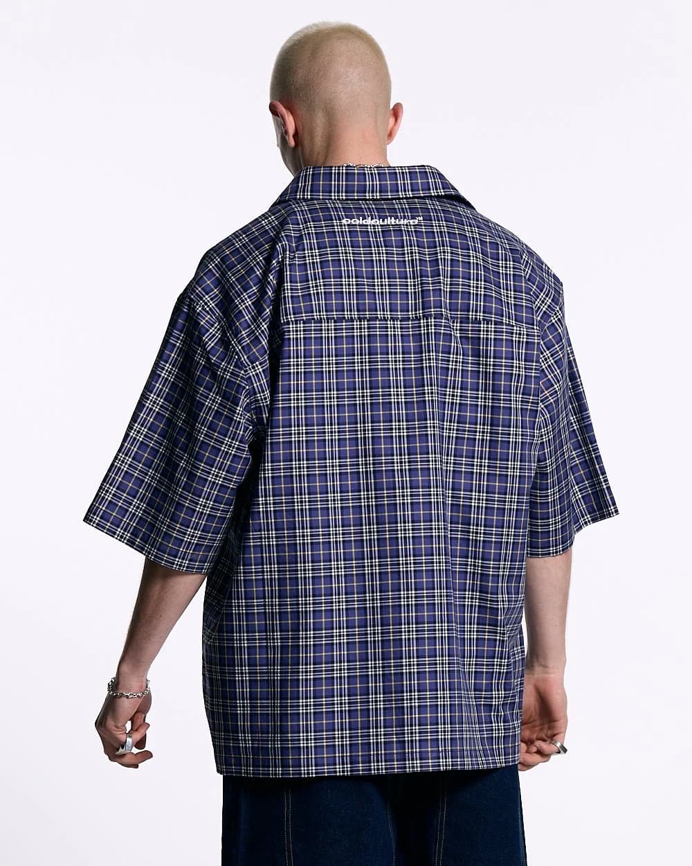 TARTAN C SHIRT DARK BLUE 4