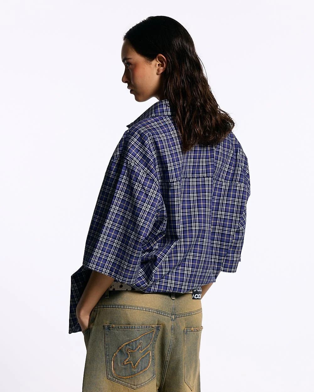 TARTAN C SHIRT DARK BLUE 6