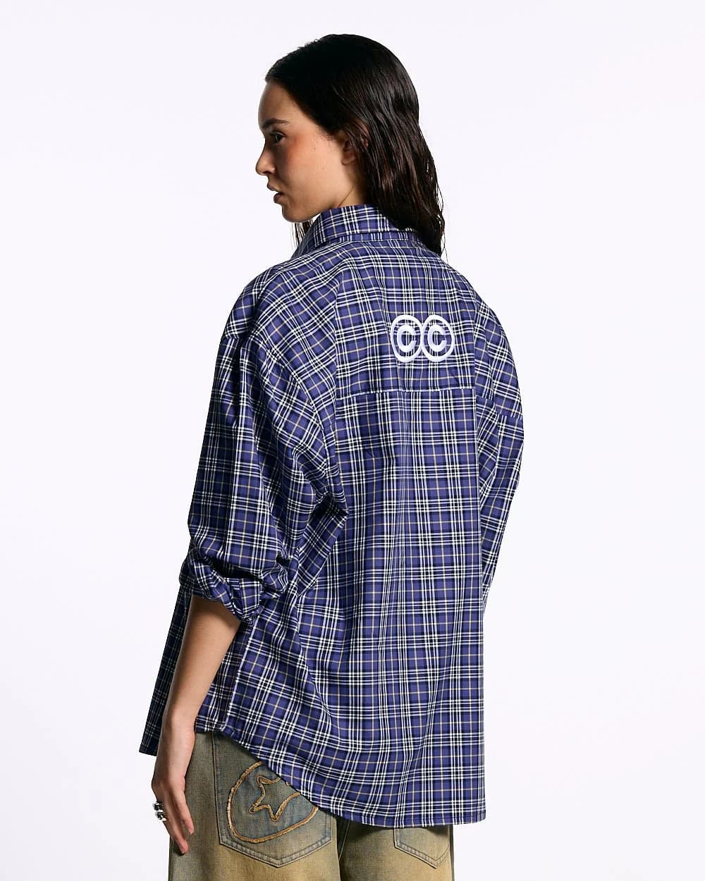 GRID SHIRT TARTAN DARK BLUE/GRAY 6
