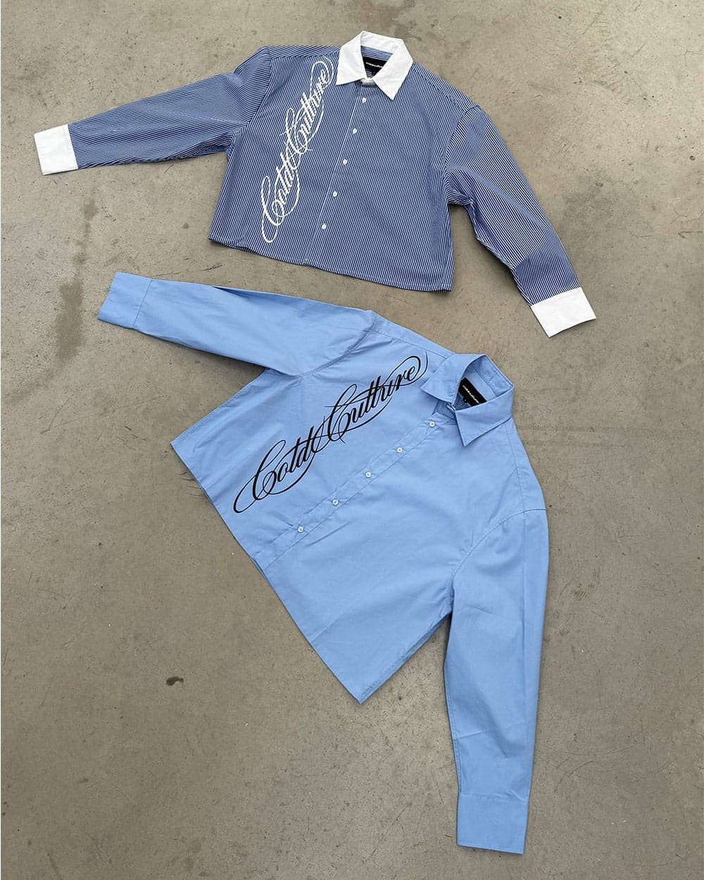 SCRIPT SHIRT BABY BLUE 7