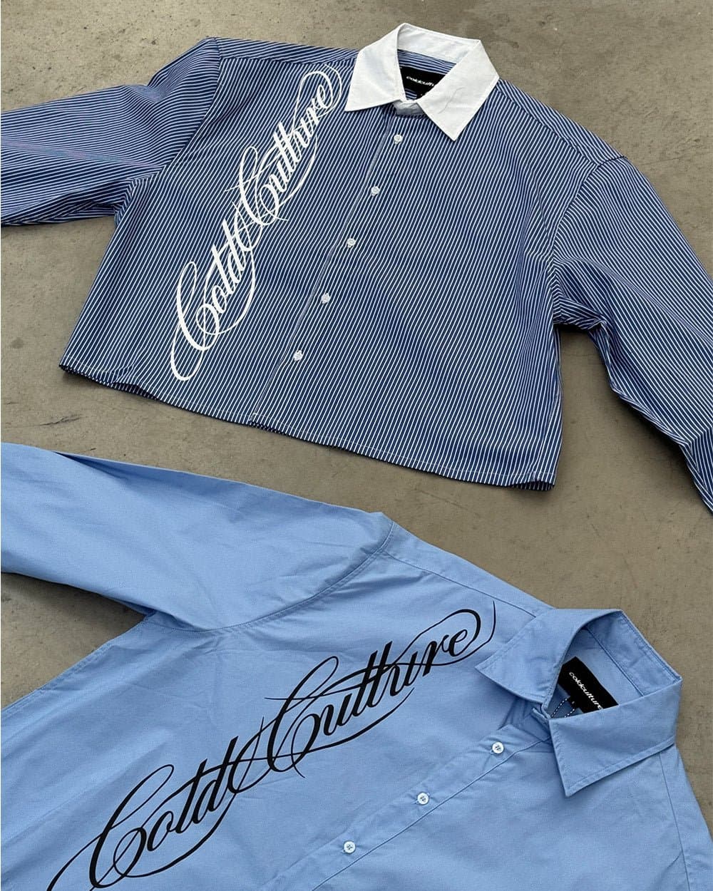 SCRIPT SHIRT BLUE & WHITE 5