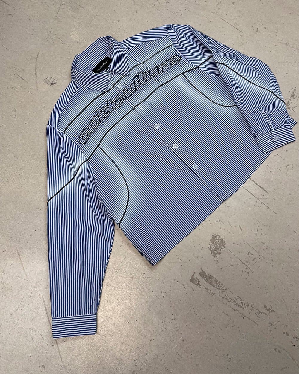 WORLDWIDE LONGSLEEVE SHIRT BLUE & WHITE 8